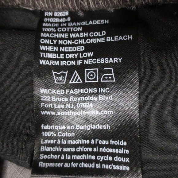 WT02 mens SHORTS camo GRAY stretch waist CARGO pull on DRAWSTRING size M - Picture 7 of 11